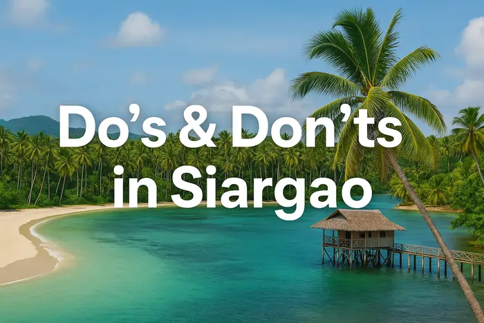 Do’s & Don’ts in Siargao