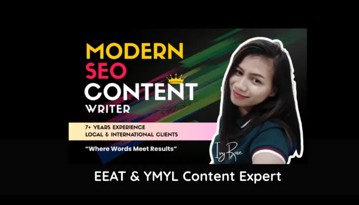 eeat & YMYL content expert Ivy Rose Manatad