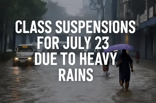 Class suspensions for July 23