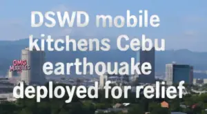 DSWD mobile kitchens Cebu earthquake